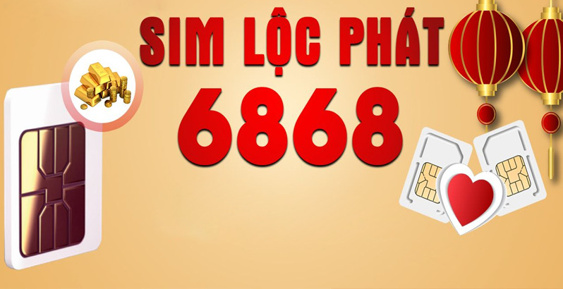 Sim lộc phát 6868 dạng lộc phát kép