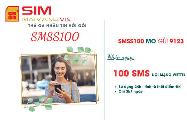 Cách đăng ký 100 tin nhắn Viettel