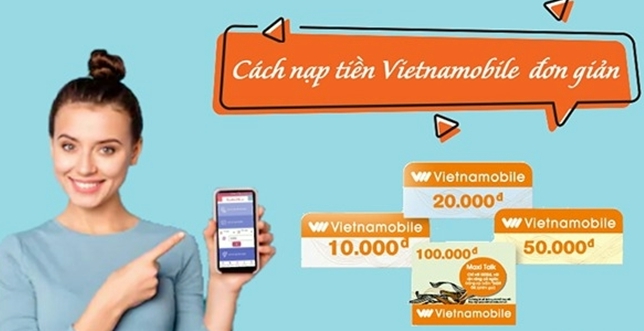 Nạp tiền sim Vietnamobile qua website