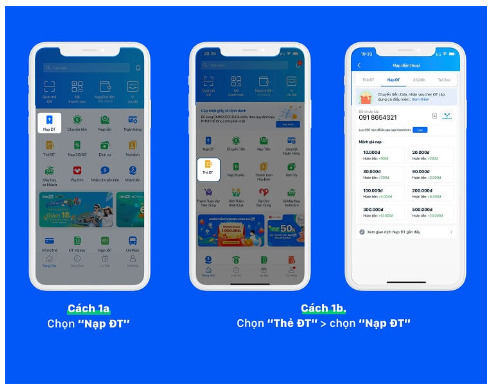  Nạp qua ứng dụng ZaloPay
