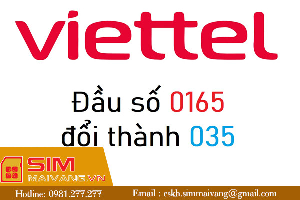 Chuyển đổi đầu số 0165 thành đầu số gì?
