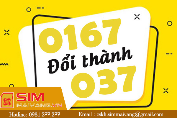 Viettel chuyển đổi đầu số 0167 thành gì?