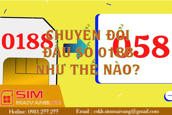 Vietnamobile chuyển đổi đầu số 0188 thành gì chưa?