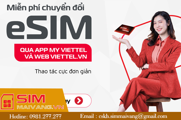 Chuyển đổi eSIM Viettel tại nhà bằng ứng dụng My Viettel