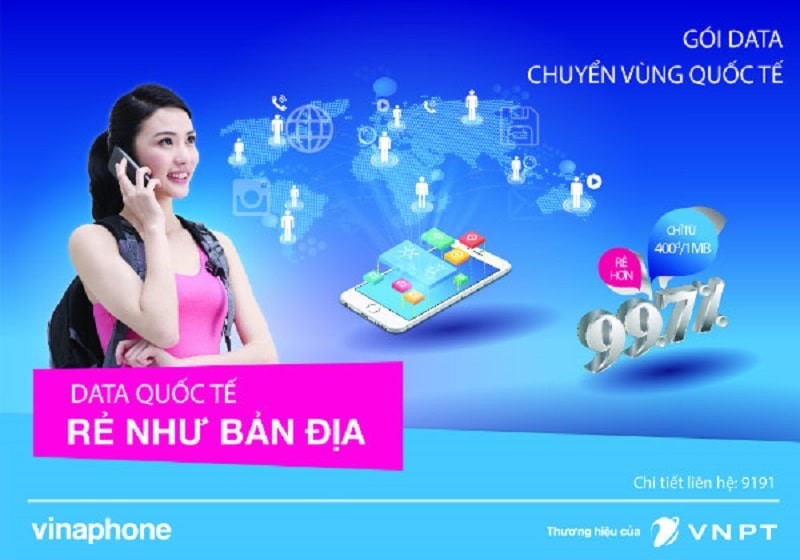 Cách đăng ký chuyển vùng quốc tế Vinaphone