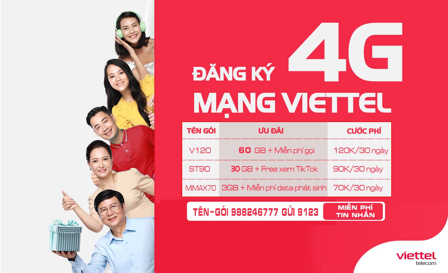 Đăng ký 4G Viettel với nhiều ưu đãi