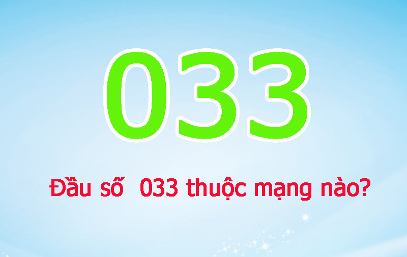 đầu sím số 033