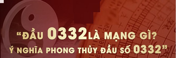 Đầu sim số 0332 thuộc nhà mạng Viettel