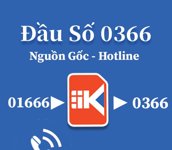 Đầu sim số 0366 cực đẹp thuộc nhà mạng Viettel