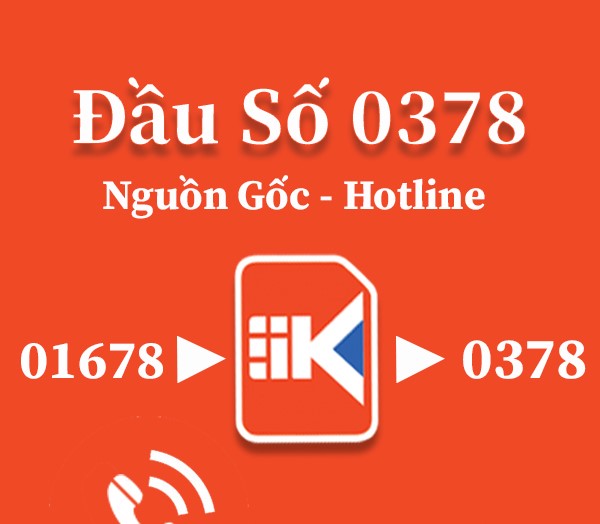 Đầu sim số 0378 thuộc nhà mạng Viettel