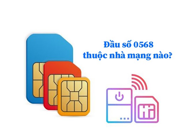 Đầu sim số đẹp 0568