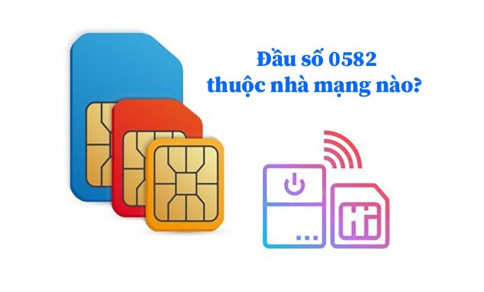 Đầu sim số đẹp 0582