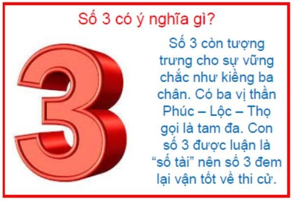 Ý nghĩa con số 3 trong đầu số 0933