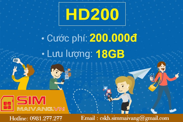 Cách đăng ký gói cước HD200 Mobifone