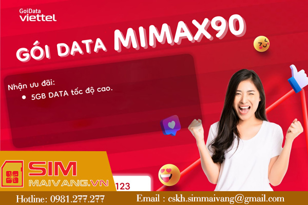 Đăng ký gói cước Mimax90 Viettel chi tiết nhất