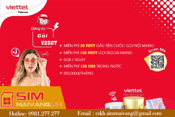 Đăng ký gói cước nghe gọi nội mạng Viettel mới nhất