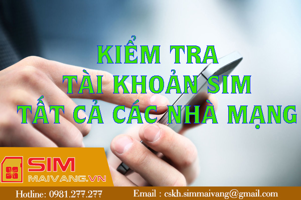 Cách kiểm tra tài khoản sim cho các nhà mạng phổ biến