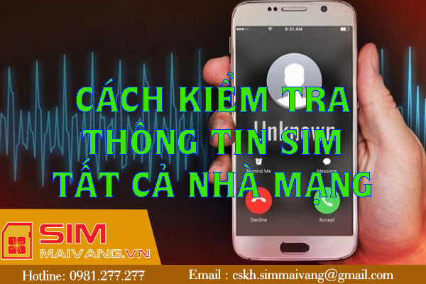 Cách kiểm tra thông tin sim cho các nhà mạng phổ biến