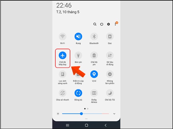 Tắt chế độ máy bay