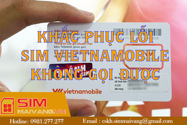 Khắc phục lỗi sim Vietnamobile không gọi được đơn giản