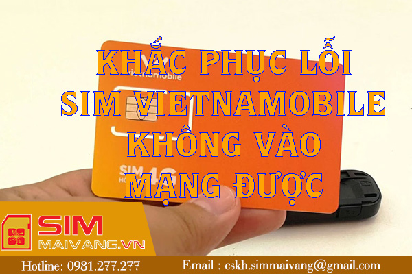 Khắc phục lỗi sim Vietnamobile không vào mạng được như thế nào? 