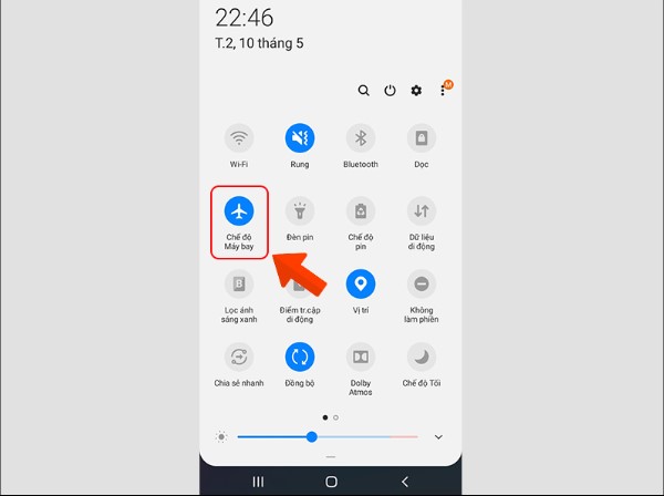 Tắt chế độ máy bay