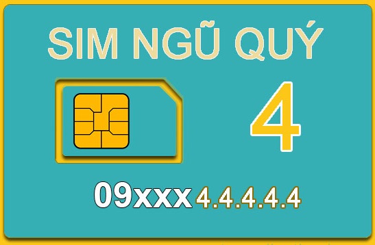 Chọn sim ngũ quý 4 theo giá