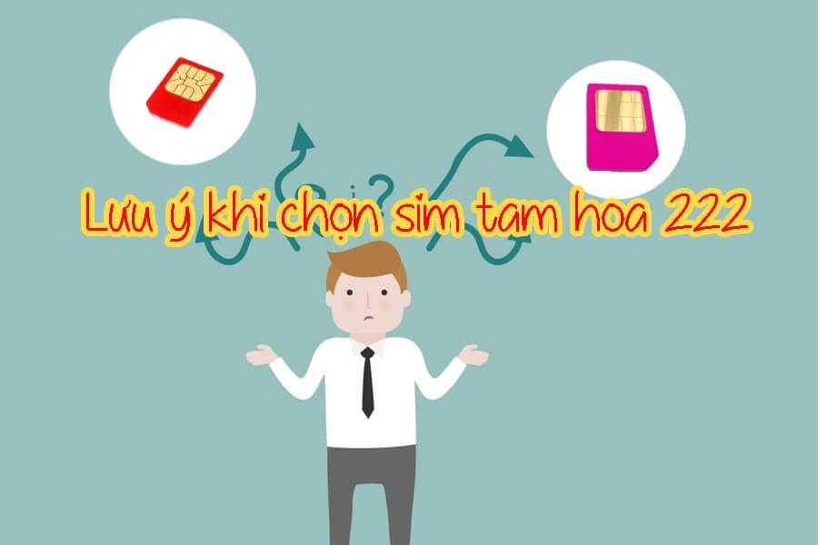 Lưu ý khi chọn sim tam hoa 222