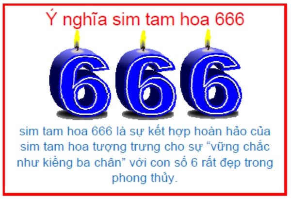 Sim tam hoa 666 