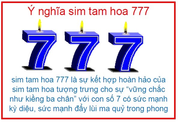 Sim tam hoa 777 