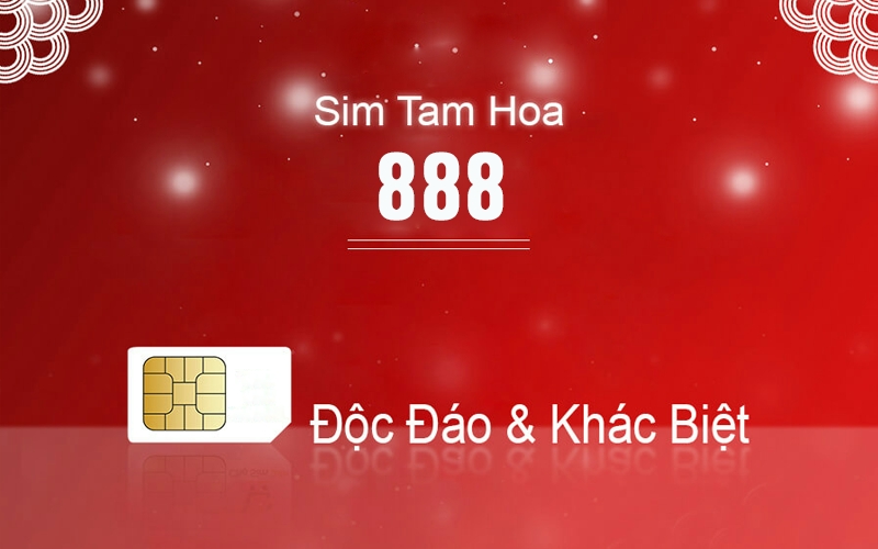 Ý nghĩa của sim tam hoa 888.