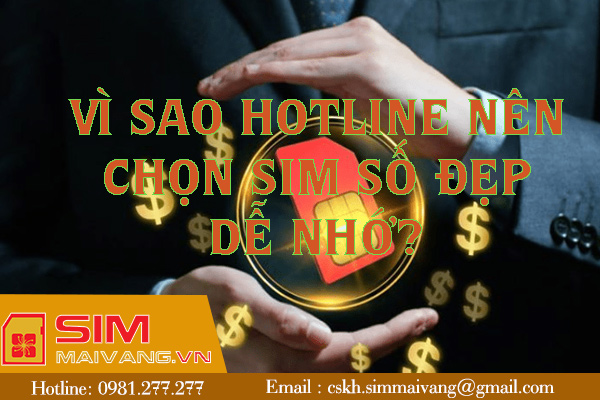 3 Lý do vì sao hotline nên chọn sim số đẹp dễ nhớ