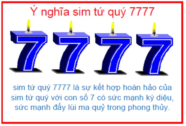 Sim tứ quý 7 có ý nghĩa gì